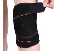 DOUDINGMAO Struttura aperta Confortevole Ginocchiera Rinforzata Guardia Regolabile per Uomini Donne Rinforzato Ginocchio Guard Cintura Regolabile Allenamento Accessori Fitness