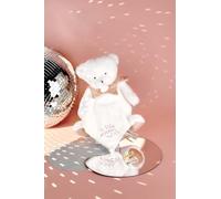 DOUDOU 25 ANNI - Orso rosa Pantino con peluche fazzoletto