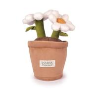 DOUDOU ET COMPAGNIE - 1 Peluche Fiore Margherita - 25 cm - Collezione Botanica - Pianta decorativa in tessuto ultra morbido - Oggetto decorativo - Idea regalo per amanti della natura per bambini e