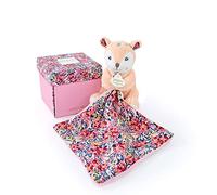 Doudou et Compagnie - BOH'AIME - Pantin Faon con Doudou - Scatola a forma di fiore - Beige - 12 cm - Idea regalo per la nascita di ragazza e ragazzo - Garanzia Doudou perso - DC4017