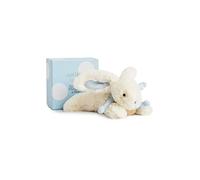 Set regalo con coniglietto di peluche blu 20 cm