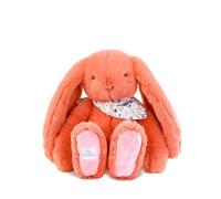 Doudou et Compagnie - Coniglio Fioretta Terracotta 35 cm - Peluche rosa Terracotta ultra morbido per neonati - Doudou Coniglio Misto fin dalla nascita - Regalo di nascita - DC4303