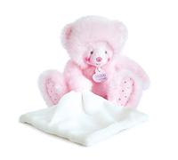 Doudou et Compagnie DC3551 TROP Mimi - Cucciolo d'orso rosa con fazzoletto, rosa