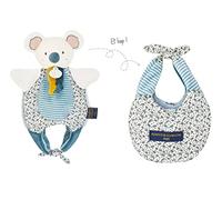 Doudou et Compagnie - Doudou Koala - Borsa per Camminare Reversibile - Verde - 30 cm - Doudou Amusette - DC3826