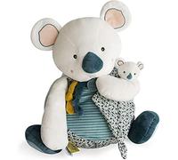 Doudou et Compagnie - Grande peluche Koala Portapigiama - 40 cm - Grigio - Collezione Yoca con tasca portaoggetti - Idea Caeau per bambini dai 3 anni - Regalo di nascita - DC3671