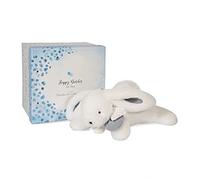 Doudou Coniglietto di Peluche con Pompone Bianco 25 cm