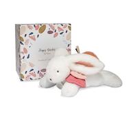 Set regalo DouDou - Coniglietto di peluche con pompon rosa scuro 25 cm