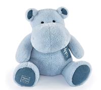 Doudou et Compagnie Histoire d'Orso - Peluche Ippopotamo - HIPPO - Blu Jean - 40 cm - Grande peluche morbido e carino per i Calini, idea regalo di nascita e compleanno per bambini - HIPPO - HO3214