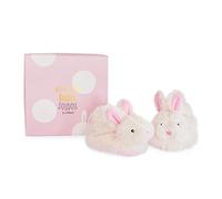 Confezione regalo scarpette con sonagli coniglietto rosa 0-6 mesi