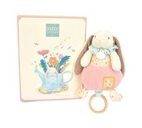 Doudou et Compagnie - Lapin CIBOULETTA - Doudou Coniglio Carillon Rosa - 20 cm - con Scatola Regalo da Regalare - Idea Regalo per Bambini e Ragazze Fin dalla Nascita - DC4210