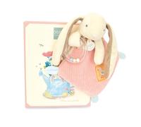 Doudou et Compagnie - LAPIN CIBOULETTA - Doudou coniglio sonaglio rosa - Per bambini dalla nascita - 21 cm - Con confezione regalo da regalare - Idea regalo per ragazze e ragazzi - DC4206