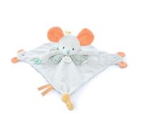 Doudou et Compagnie - Les Petit Futés - DouDOU con marionetta a dito topo - Beige - 30 cm - Regalo nascita - DC4055