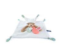 Doudou et Compagnie - Les Petits Futés - Doudou orso bianco 3 storie - Bianco - 25 cm - Regalo nascita - DC4057