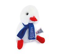 Doudou et Compagnie- Licence Jo Paris 2024 Giochi Olimpici e Paralimpici-Vai I Blu-Cocorico Bianco Sciarpa, Colore Blanc, 20 cm, JO2455