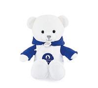 Doudou et Compagnie - Licenza JO Paris 2024 Giochi Olimpici e Paralimpici 2024-Orso Capuche, JO2446, Orso Bianco-Sweat Blu, 25 cm