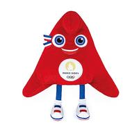 Doudou et Compagnie - Licenza JO Paris 2024 Giochi Olimpici e Paralimpico-Mascotte OLY 50 CM, JO2503, Rosso