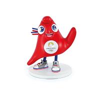 Doudou et Compagnie - Licenza JO Paris 2024 Mascotte Giochi Olimpici e Paralimpico-Figurine OLY 14,5 CM, JO2507, Rosso, 14.5