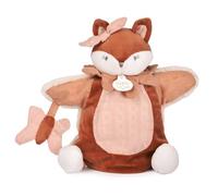 DOUDOU ET COMPAGNIE - Marionetta Mina Volpe Rosa 25 cm - Doudou Baby e Peluche Marionetta ultra morbida - Compagno di risveglio e interattività - Idea regalo per nascita per neonata - DC4690