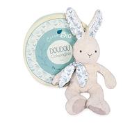 Doudou et Compagnie - Pantin Coniglio - Doudou Bio - Bianco - 25 cm - DOUDOU BOTANIC Bio - DC3971