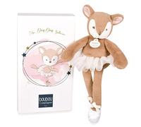 Doudou et Compagnie - Peluche Faon - 30 cm - Collezione Faon Tutu Ballerina - Beige - Tutù rosa e pantofole da danza - Idea regalo per nascite ragazze e ragazzi - Doudou Risveglio del bambino - DC3976