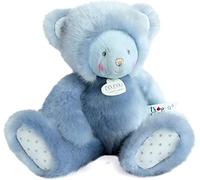 Doudou et Compagnie - Peluche Orsetto con peluche, 30 cm, blu - Trop Mimi - DC3554