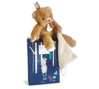 Doudou et Compagnie - Peluche Orso con Doudou - 21 cm - Marrone - Tiwipi - DC3630