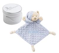 Doudou Neonato Personalizzato con Nome BigBunny | Peluche Morbido e Copertina di Attaccamento Ricamata a Mano | idea Regalo Nascita | BebeDeParis