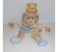 Doudou Orso Babynat Baby Nat' - Nuovo - Blu E Giallo