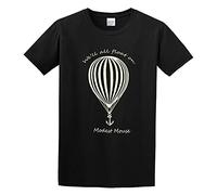 DOUDOUMAO Modest Mouse Cool Young Loose Concise Body Sculpting T-Shirt Black 3XL