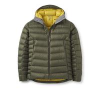 Rab - Piumino leggero da escursionismo in piuma d'oca - Electron Pro Hoody Army per Uomo - Taglia S - Kaki