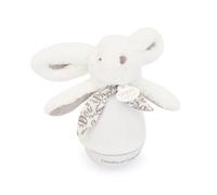 Doudouu et Compagnia - Luce notturna musicale Culbuto Coniglio bianco per bambino - Peluche Doudou lenitivo con melodia morbida - luce soffusa per notte serena - idea regalo nascita - DC4196