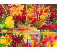 Doug Eaton Early Evening at Waterloo schermi 60 x 80 cm Stampa su Tela, Multicolore