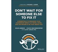 Doug Lennick Chuck Wachendo Don't Wait for Someone Else to Fi (Copertina rigida)