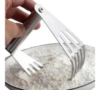 Dough Blender - 304 Stainless Steel Pastry Cutter, Heavy-Duty Baking Tool For Pastry, Bread, Dough, And Ćookies - Durable Hand Mixer & Flour