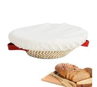 Dough Bread Basket | Round Sour Dough Bowl | Multifunctional Bread Rising Box With Double Handle For Women Men Bakers, Includes Liner and Cloth Cover