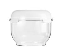 Dough Container, Dough Proofing Container, Clear Dough Proofing Box, Food Storage Organizer, Polystyrene and Silicone Container with Lid, 8.58x5.35x6.22 Inches for Easy Fermentation and Storage