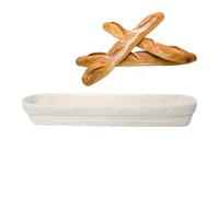 Dough Proofing Basket - 54,5 x 11,5 x 7 cm Bread Proofing Basket, Natural Rattan Making Tools, Bread Sneakers With Liner for Home Kitchen Holiday Weekend Preparation Cooking Enthusiasts Hobbyists