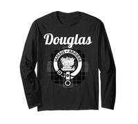 Douglas Clan Nome Scozzese Stemma Tartan Maglia a Manica