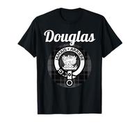 Douglas Clan Nome Scozzese Stemma Tartan Maglietta