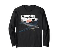Douglas DC3 - Aereo retrò Vintage Anni '30 Maglia a Manica