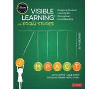 Douglas Fisher John Hattie Nancy F Visible Learning for Social Studi (Tascabile)