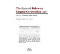 Douglas Irion Lynn M Lopu The Readable Delaware General Corporation (Tascabile)