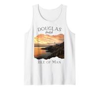 Douglas Isola di Man Souvenir Turismo Viaggi Famiglie Uomini Ragazzo Canotta