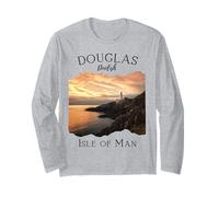 Douglas Isola di Man Souvenir Turismo Viaggi Famiglie Uomini Ragazzo Maglia a Manica