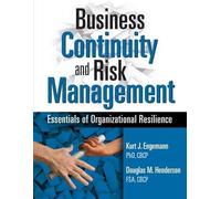 Douglas M. Henderson Kurt J. Eng Business Continuity and Risk Manag (Tascabile)