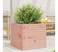 Douglas Wood Garden Planter Box 50x50x45.5 cm - Large Outdoor Flower Pot for Plants, Herbs, Vegetables Sturdy Solid Wood Raised Bed with Open Bottom for Drainage - Easy Assembly