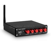 Douk Audio M3 Bluetooth 5.0 Amplificatore Stereo Audio Receiver 2.1 Channel Mini Amplifier Hi-Fi Class D con 50 Watt x 2 + 100 Watt per Home Outdoor Passive Speaker/Subwoofer & Active Subwoofer