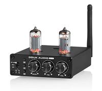Douk Audio P6-mini HiFi Bluetooth preamplificatore per tubi mini stereo Valve preamplificatore tubo preamplificatore con Treble Bass Control per il sistema cinematografico domestico