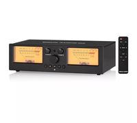 Douk Audio VU3 PRO VU Meter doppio analogico, amplificatore a 2 vie/interruttore altoparlante, scatola di commutazione audio 2-IN-2-OUT con display a pannello DB