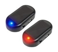 Doukesh 2 Pezzi Antifurto Luci Di Segnalazione Allarme Furto Flash Lampeggiante Solare Sistema Antifurto Di Sicurezza Allarme Per Auto Lampeggiante Lampada Di Sicurezza Rosso+Blu